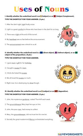 Uses of Nouns