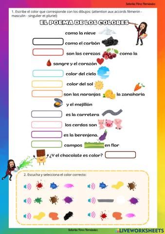 El poema de los colores