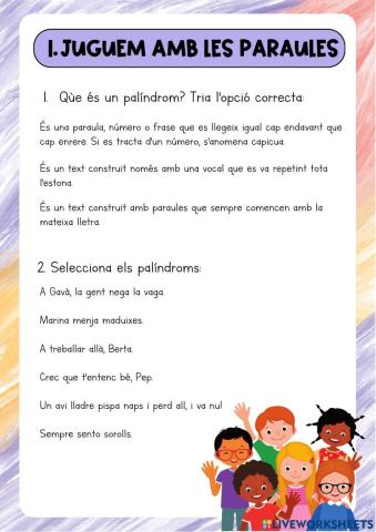 Juguem amb les paraules