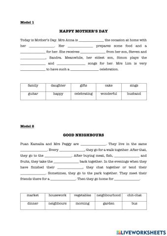 Happy Mother's Day & Good Neighbours