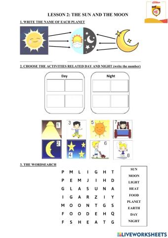 Lesson 2. the sun and the moon