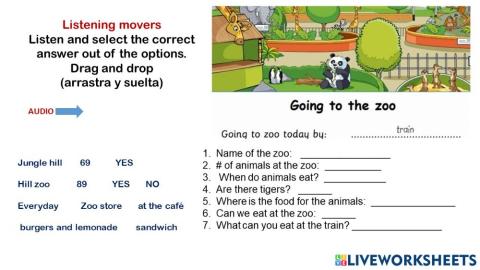 Listening part 2 movers