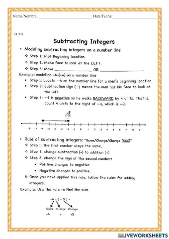 WCMFR Substracting Integers