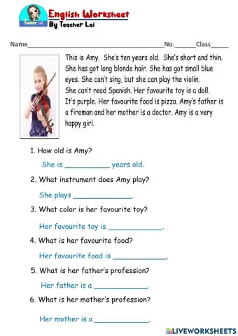 Reading comprehension