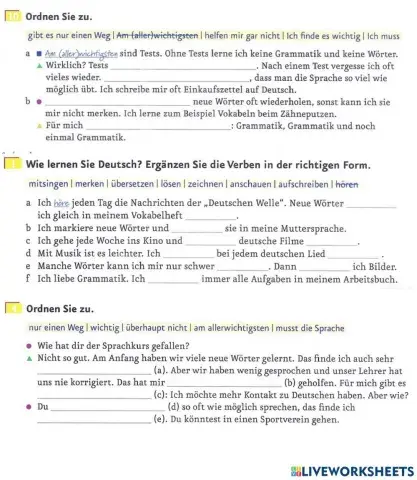 Fremdsprachen lernen