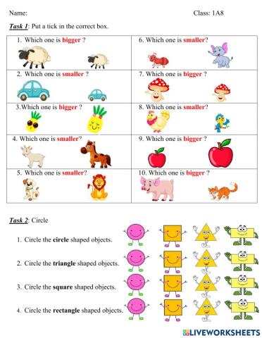 Toán Tiếng Anh tuần 3