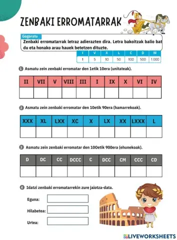 Zenbaki erromatarrak