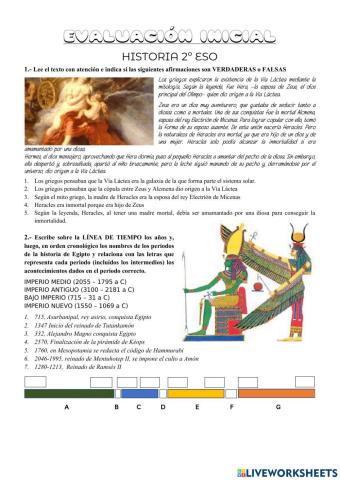 Ficha Ev Inicial HISTORIA 2º ESO
