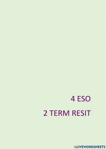 4 eso resit