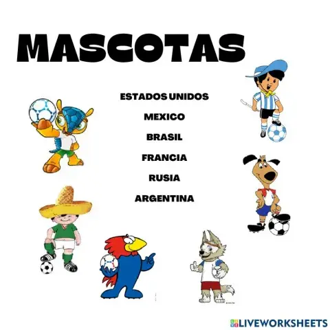 Mascotas de mundiales de fútbol