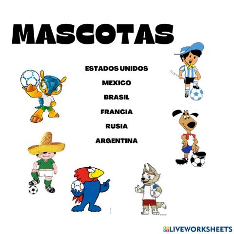 Mascotas de mundiales de fútbol