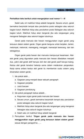 Bahasa Indonesia tema 1