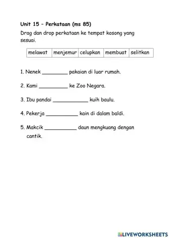 Tahun 1 Unit 15 Ms 85