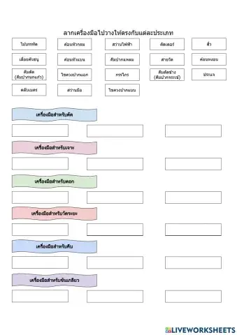 การงานอาชีพ หนูเรียนรู้เครื่องมือช่าง ป.3