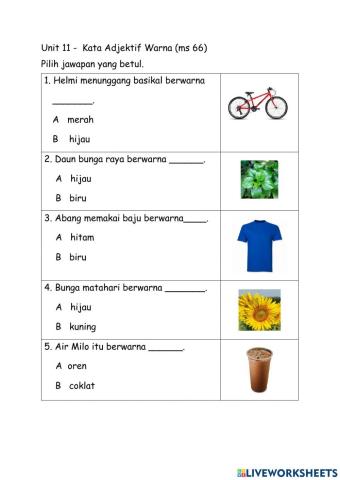 Tahun 1 Unit 11 Ms 66