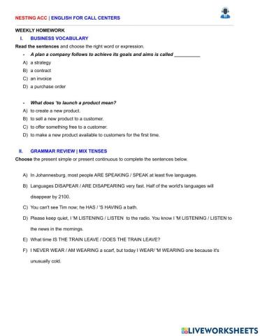 English for call centers