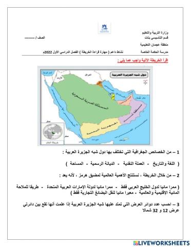 قراءة الخريطة