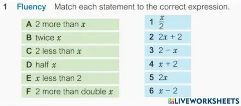 Algebraic Expressions