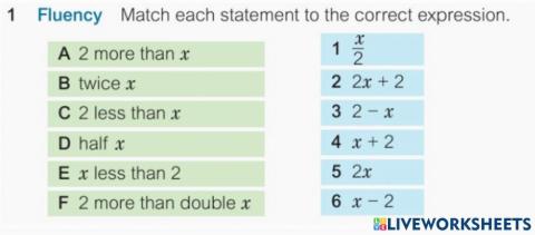 Algebraic Expressions