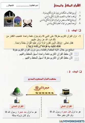 القرآن المكي والمدني