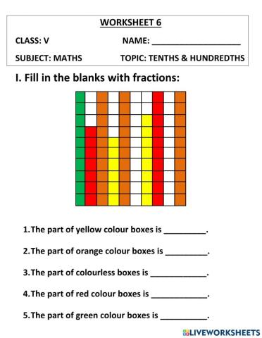 Tenths and hundredths