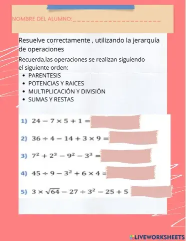 Jerarquia de operaciones