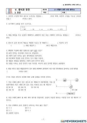 멘델의 법칙