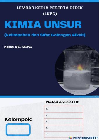 LKPD kelimpahan & sifat golongan alkali