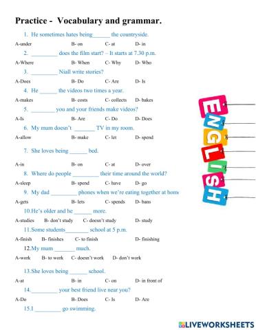 Unit 1- vocabulary - friends plus 7