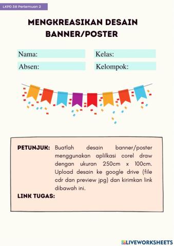 Lkpd dgp kd 3.6 Mendesain efek gambar vektor