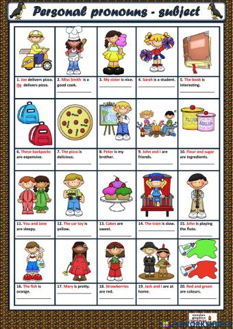 Lop 4- personal pronouns