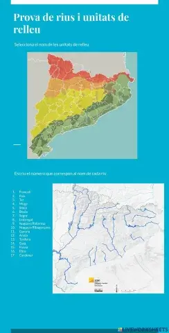 Prova rius i unitats de relleu