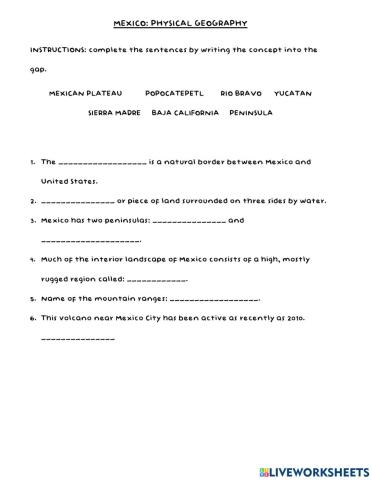 Mexico: physical geography