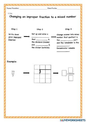 WCMFR Improper Fraction to Mixed Number