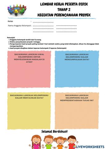 Tahap 2 (Mendesain Perencanaan Project)