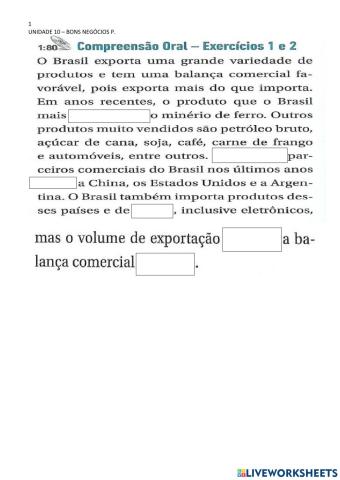 Comparativos e verbos no pretérito perfeito