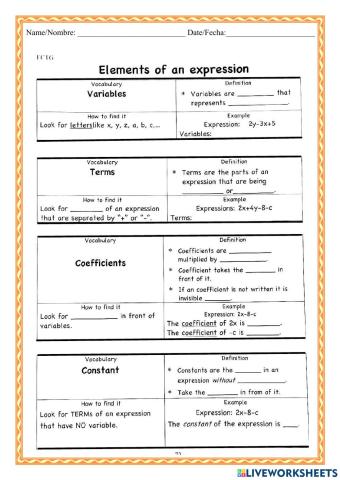 WCFMR Elements of Expression