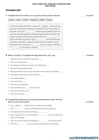 Study Guide. 1st Grade - KIR