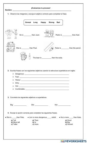 Comparatives and Superlatives