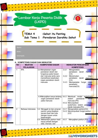 Lkpd tema 1 sub tema 1 pb 1
