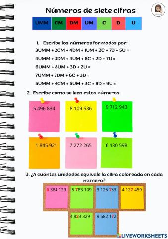 Números de siete cifras