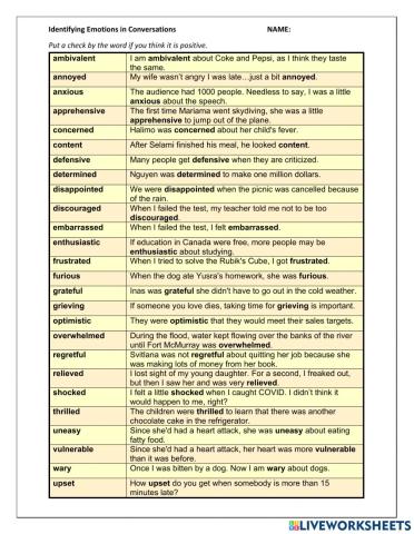 Identifying Emotions in Conversation