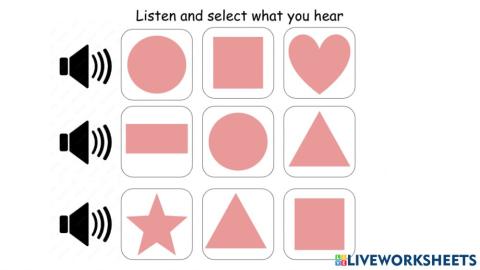 Shapes: Listen and Select