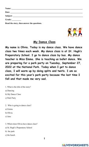 Reading and Comprehension