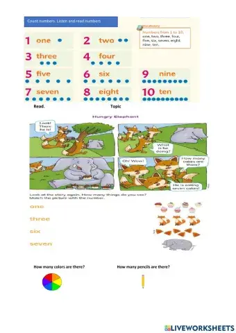 Reading Number 1 to 10