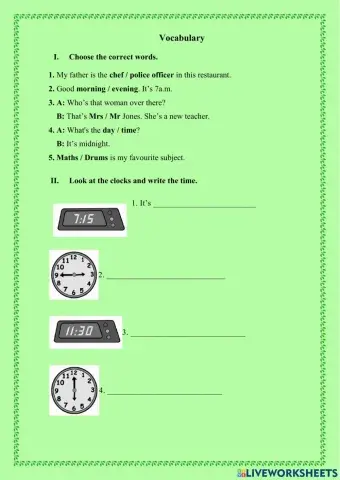 Who are you? Module 1