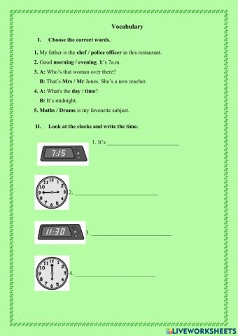 Who are you? Module 1