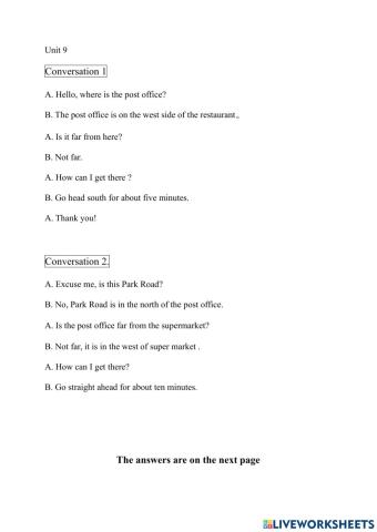 Conversation unit 9 discover china