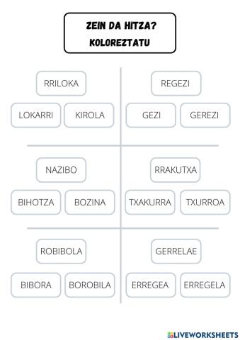 Hitz egokia aukeratu