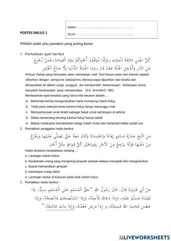 Pelaksanaan Pengurusan Jenazah (pertemuan ke-1)